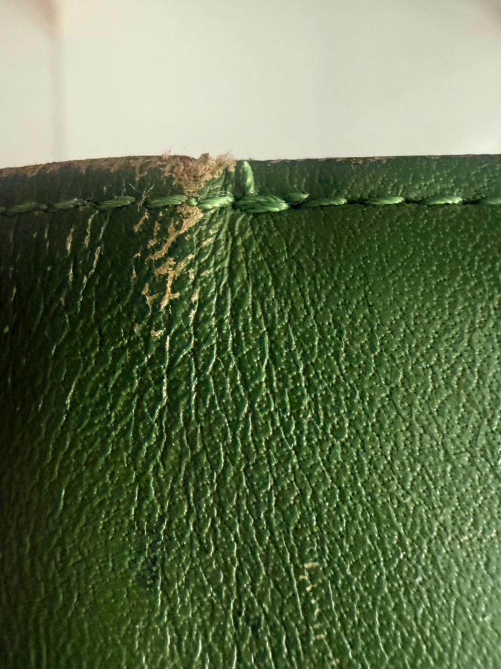Givenchy Authentic Vintage Olive Green ostrich and smooth Leather Wallet - Picture 8 of 12